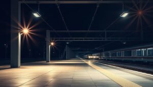 iluminação para ferrovias